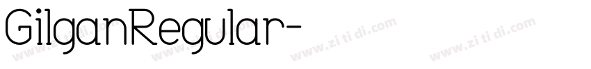 GilganRegular字体转换
