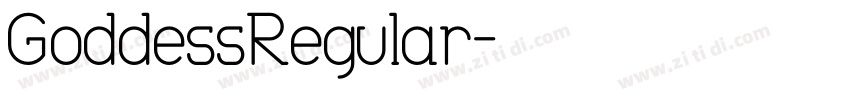 GoddessRegular字体转换