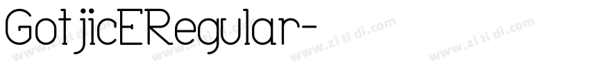 GotjicERegular字体转换
