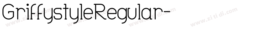 GriffystyleRegular字体转换