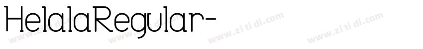 HelalaRegular字体转换