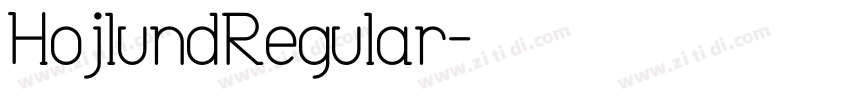 HojlundRegular字体转换