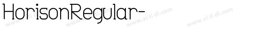 HorisonRegular字体转换