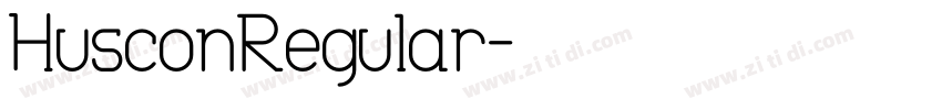 HusconRegular字体转换