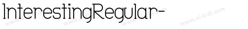 InterestingRegular字体转换