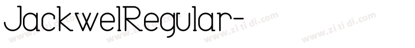 JackwelRegular字体转换
