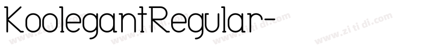 KoolegantRegular字体转换