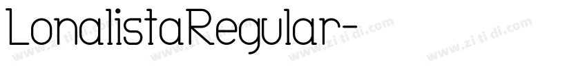 LonalistaRegular字体转换