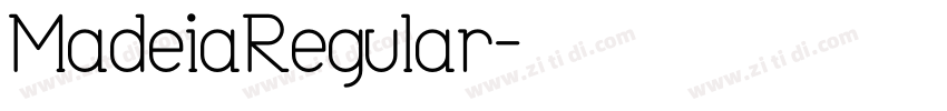 MadeiaRegular字体转换