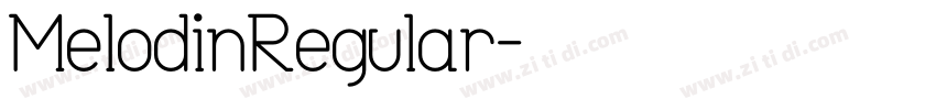 MelodinRegular字体转换