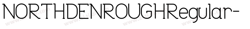 NORTHDENROUGHRegular字体转换