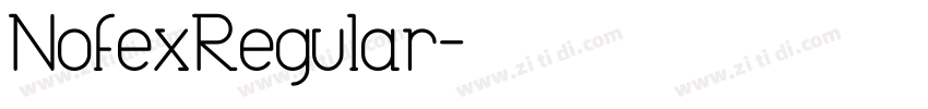 NofexRegular字体转换