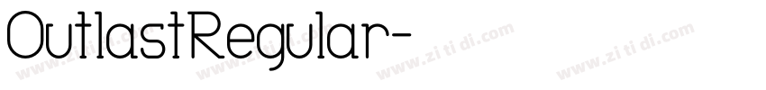 OutlastRegular字体转换