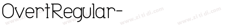 OvertRegular字体转换