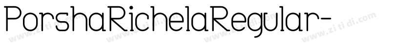 PorshaRichelaRegular字体转换