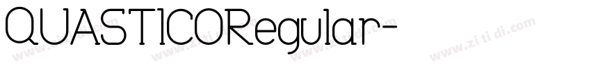 QUASTICORegular字体转换