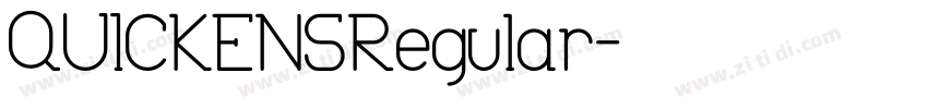 QUICKENSRegular字体转换