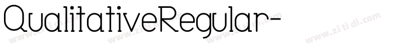 QualitativeRegular字体转换
