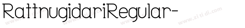 RattnugidariRegular字体转换