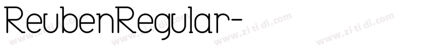 ReubenRegular字体转换