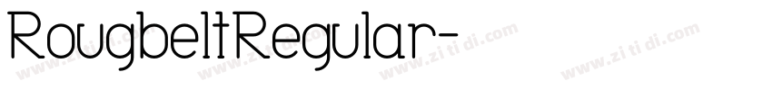RougbeltRegular字体转换