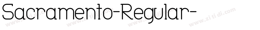 Sacramento-Regular字体转换