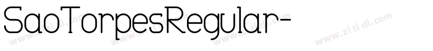 SaoTorpesRegular字体转换