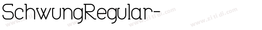 SchwungRegular字体转换