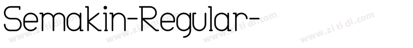 Semakin-Regular字体转换