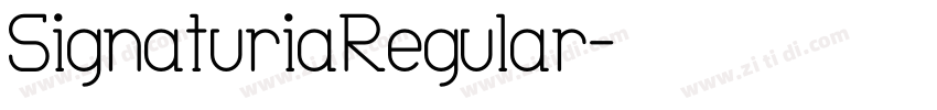 SignaturiaRegular字体转换