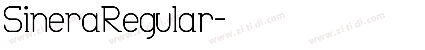 SineraRegular字体转换