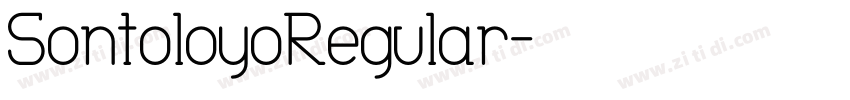 SontoloyoRegular字体转换