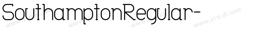 SouthamptonRegular字体转换