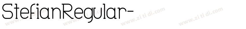 StefianRegular字体转换