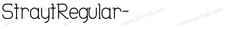 StraytRegular字体转换