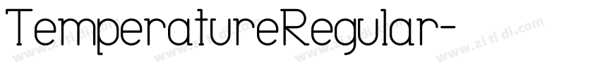 TemperatureRegular字体转换
