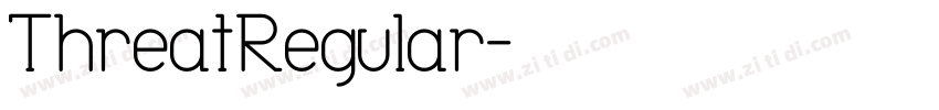 ThreatRegular字体转换