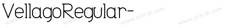 VellagoRegular字体转换