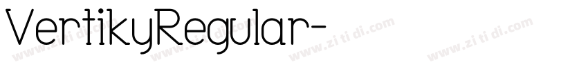 VertikyRegular字体转换