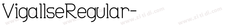 VigallseRegular字体转换