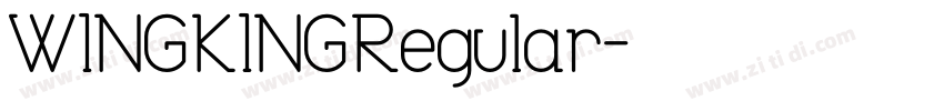 WINGKINGRegular字体转换