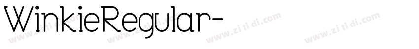 WinkieRegular字体转换