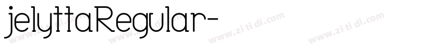 jelyttaRegular字体转换