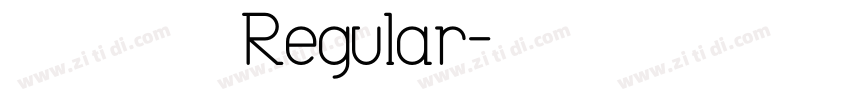 解星オプティRegular字体转换