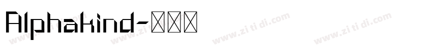 Alphakind字体转换