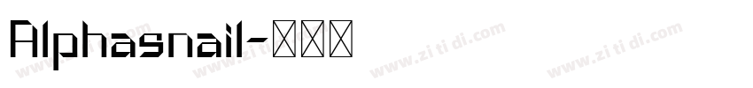 Alphasnail字体转换