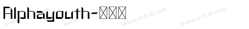 Alphayouth字体转换