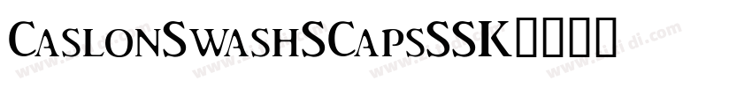 CaslonSwashSCapsSSK字体转换