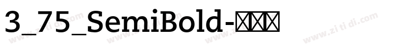 3_75_SemiBold字体转换