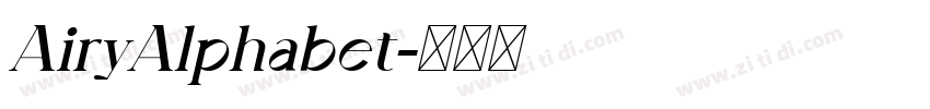 AiryAlphabet字体转换